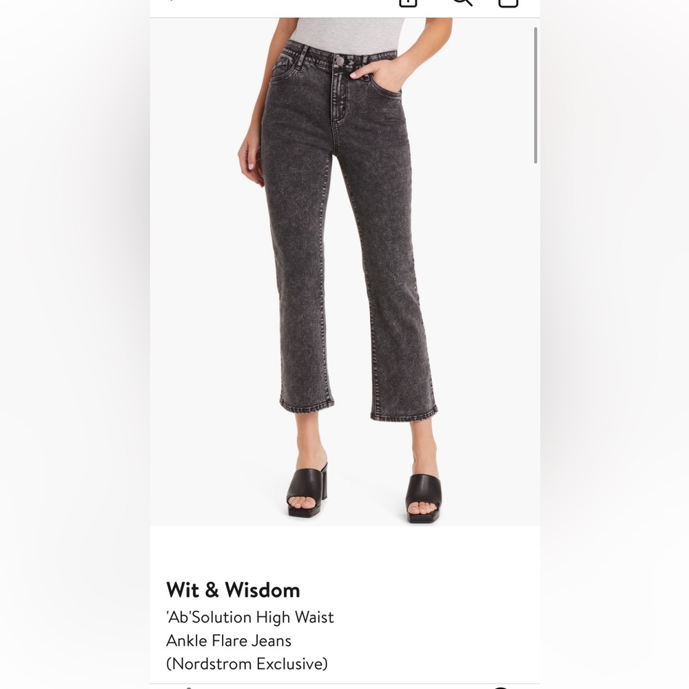 Wit & Wisdom Ab’Solution High Waist Ankle Flare Jeans